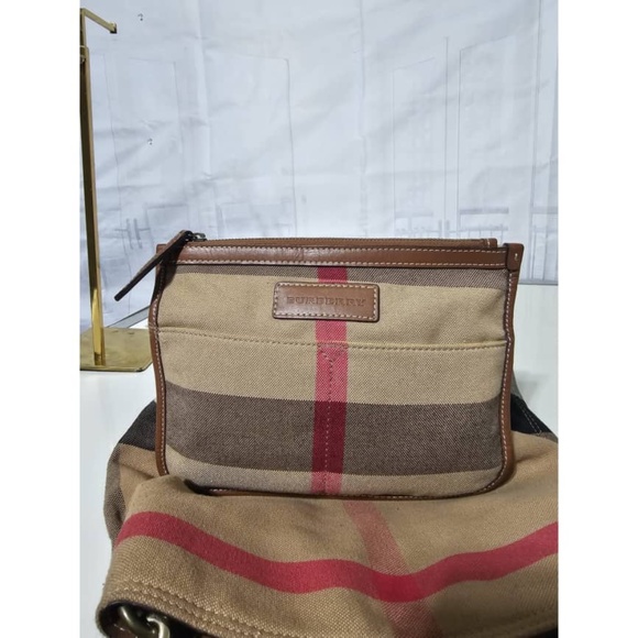 Authentic Burberry Ashby House Checked Hobo Bag & Pochette - Picture 13 of 16